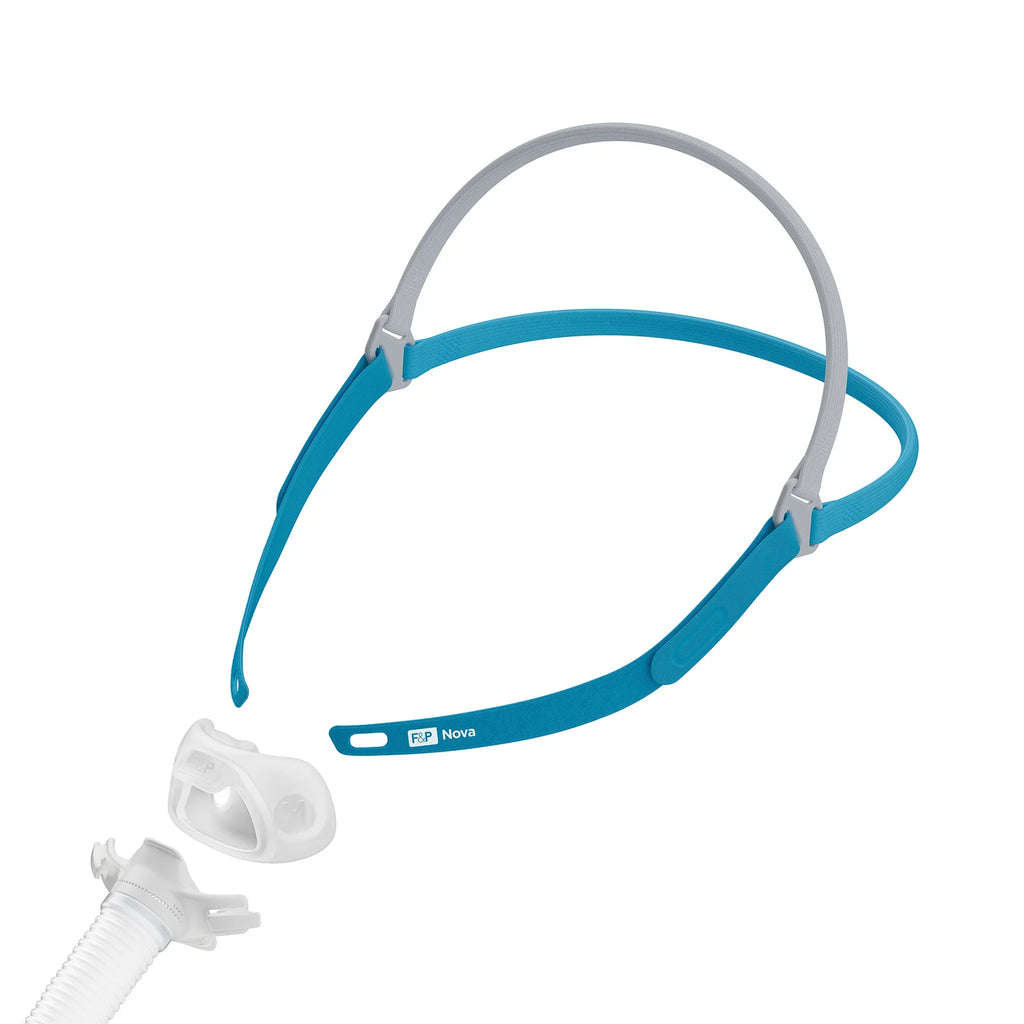 F & P Nova MicroTM Kissen CPAP Maske mit Kopfbedeckung