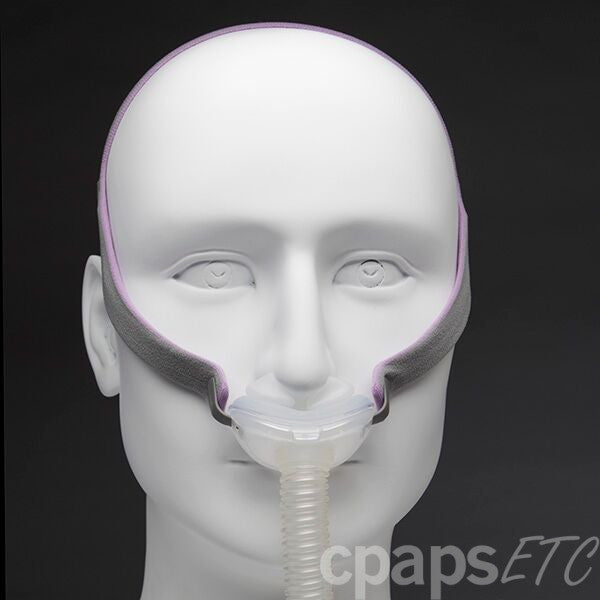 AirFitTM P10 Nasal Kissen CPAP Maske für sie mit Kopfbedeckung