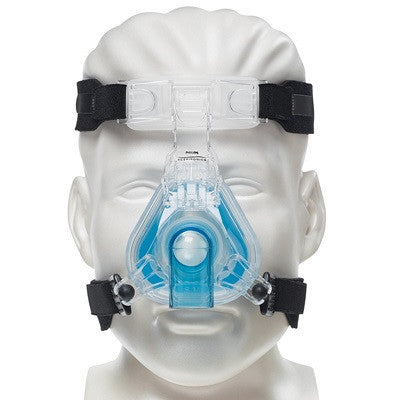 Comfort Gel Blue Nasenmaske mit Kopfbedeckung