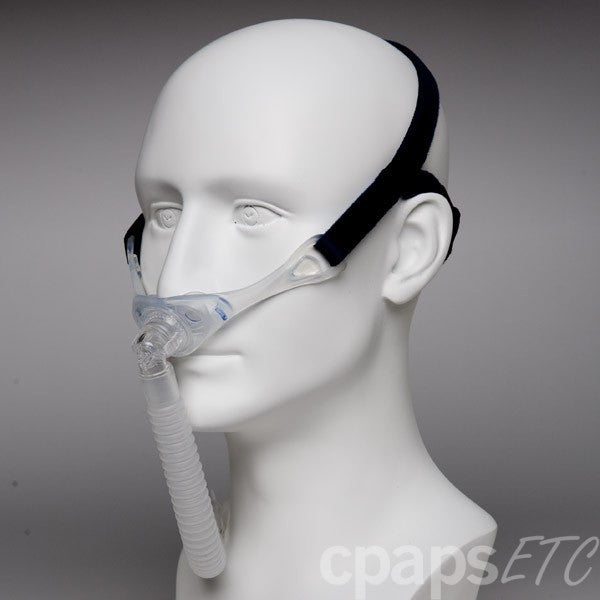 Stealth Nasal Kissen CPAP Maske mit Kopfbedeckung