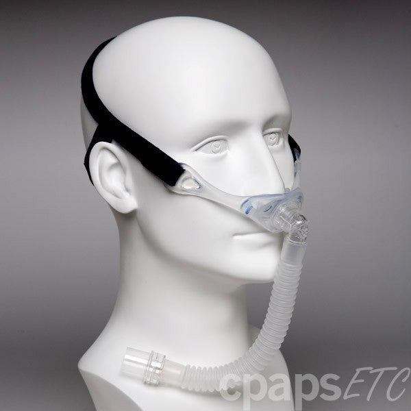 Stealth Nasal Kissen CPAP Maske mit Kopfbedeckung