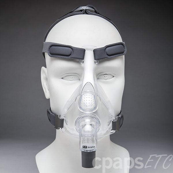 SimplusTM Full Face CPAP Maske mit Kopfbedeckung