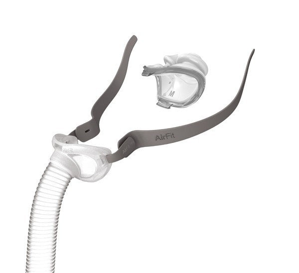 AirFitTM P10 Nasal Kissen CPAP Maske mit Kopfbedeckung